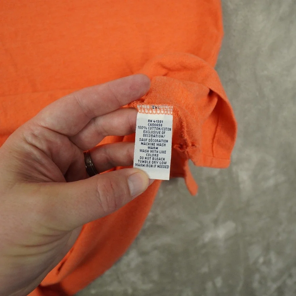 Polo Ralph Lauren Classic Fit Polo Shirt Men's Large Orange Preppy Retro